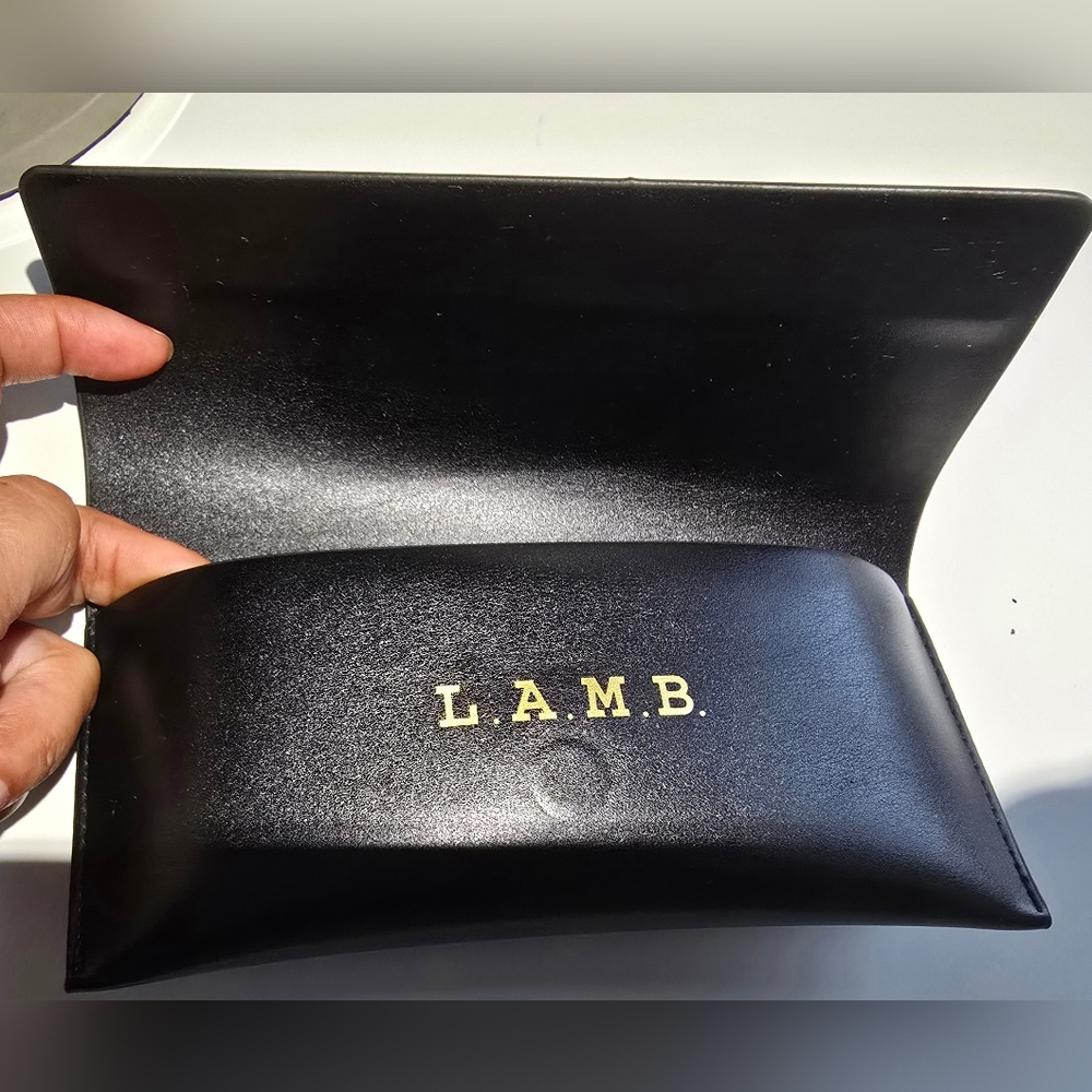 L.A.M.B. Black eyeglass sunglass case